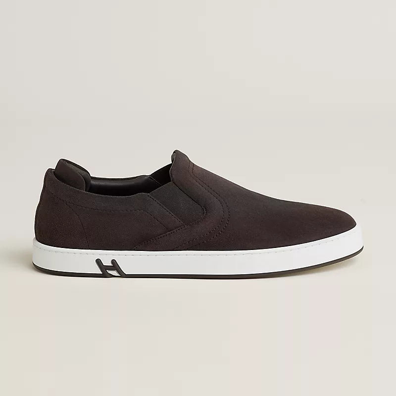 Hermès Lucky slip-on sneaker Marron Ébène