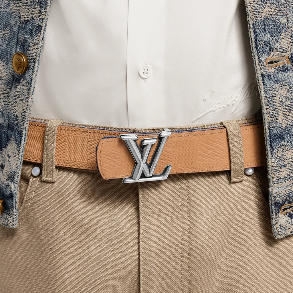 LV DIMENSION DENIM 35mm double-sided belt
