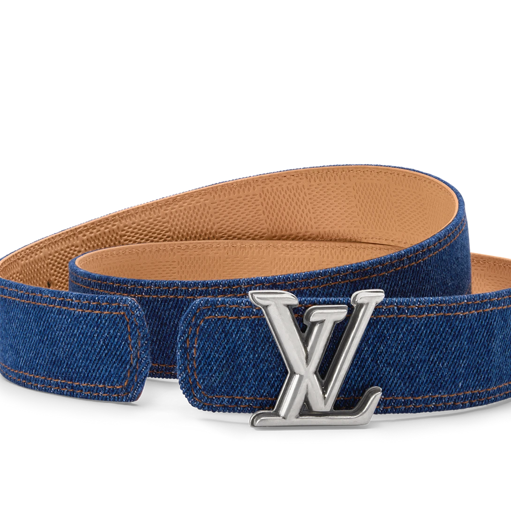 LV DIMENSION DENIM 35mm double-sided belt