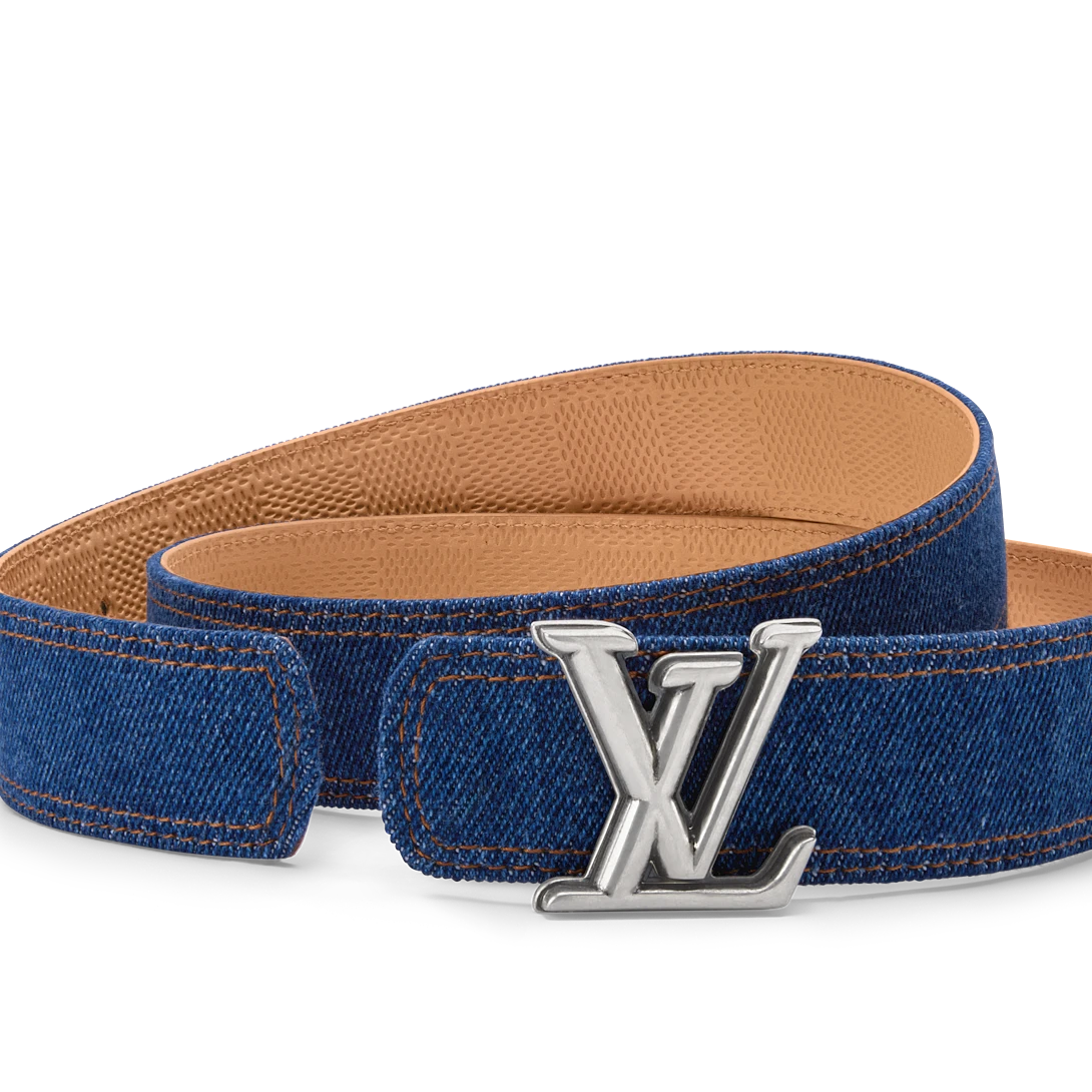 LV DIMENSION DENIM 35mm double-sided belt