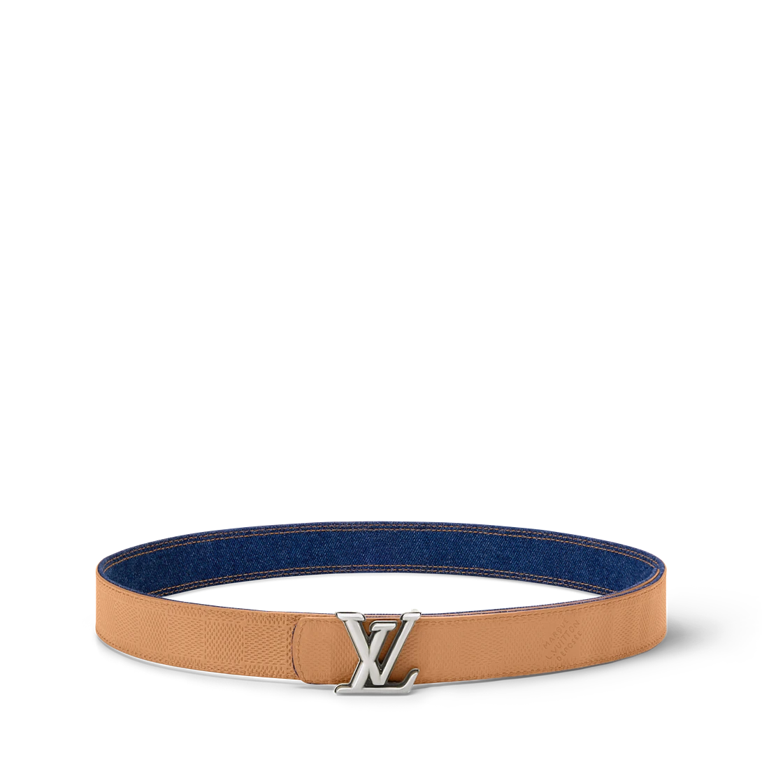 LV DIMENSION DENIM 35mm double-sided belt