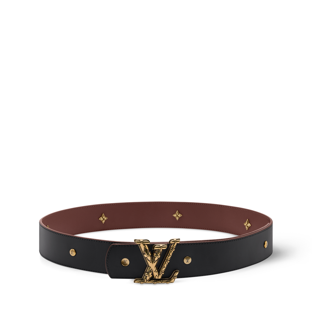LV DIMENSION DRIFT FLOWER STUDS 40mm double-sided belt Monogram