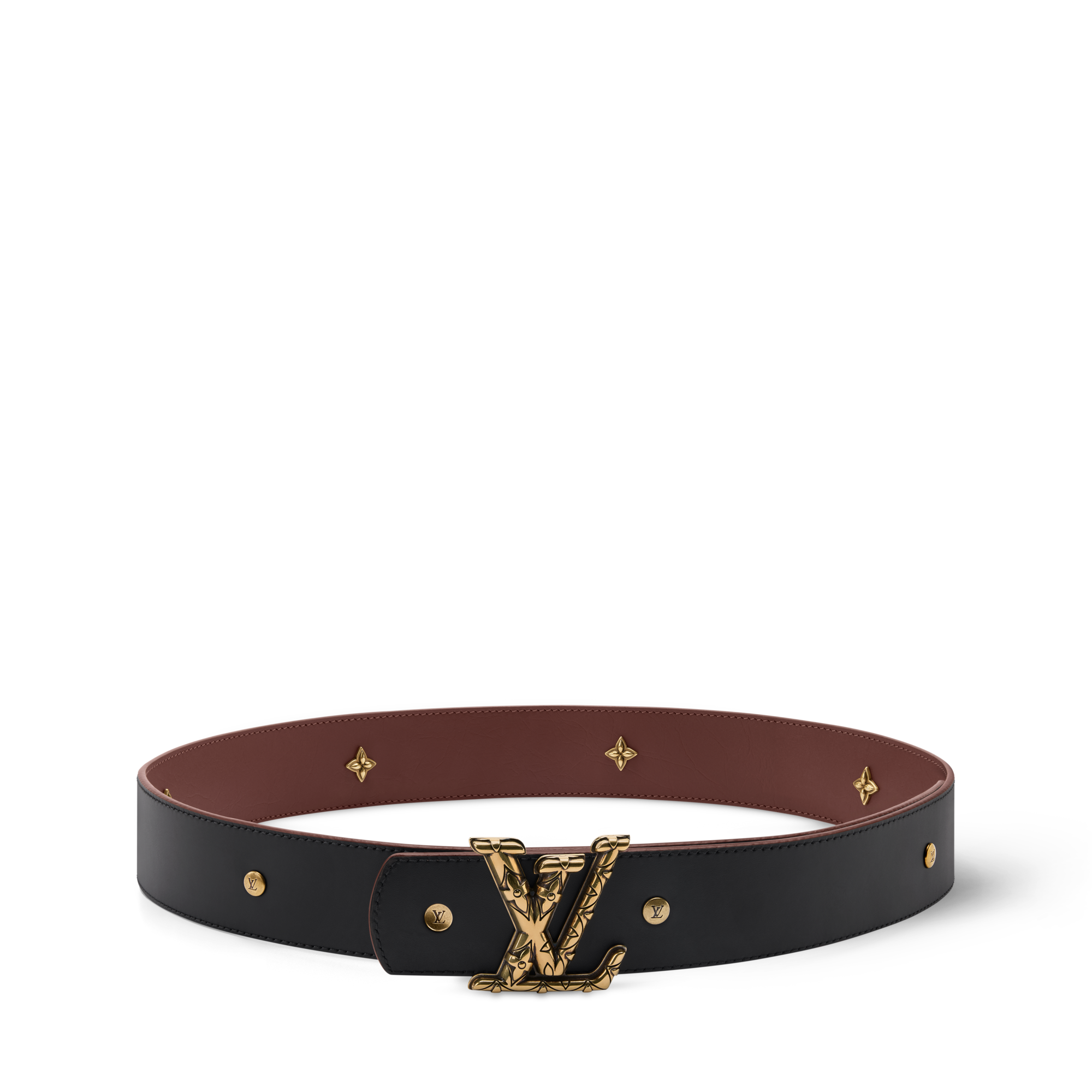 LV DIMENSION DRIFT FLOWER STUDS 40mm double-sided belt Monogram