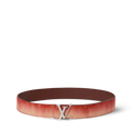 LV INITIALES MONOGRAM PIGMENT 40mm double-sided belt Brown