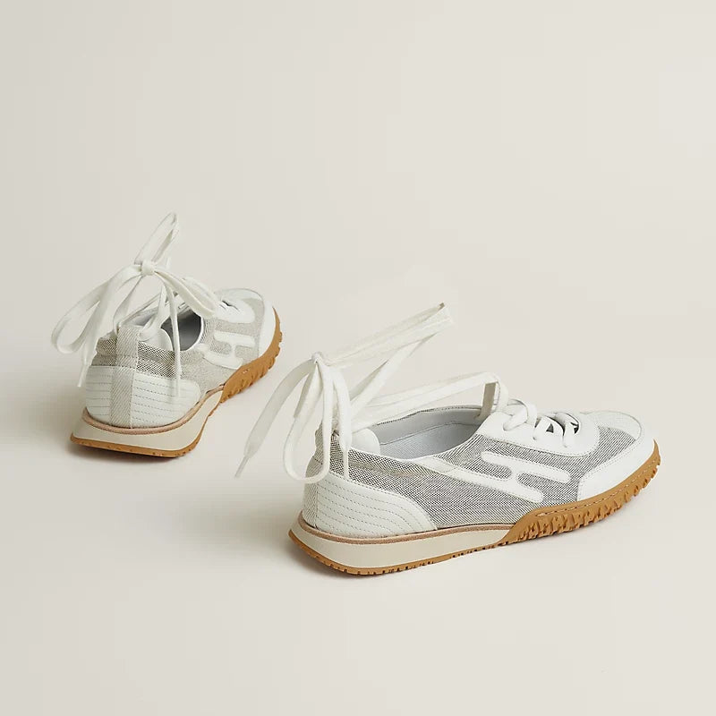 Hermès Mascot sneaker Prunoir Blanc