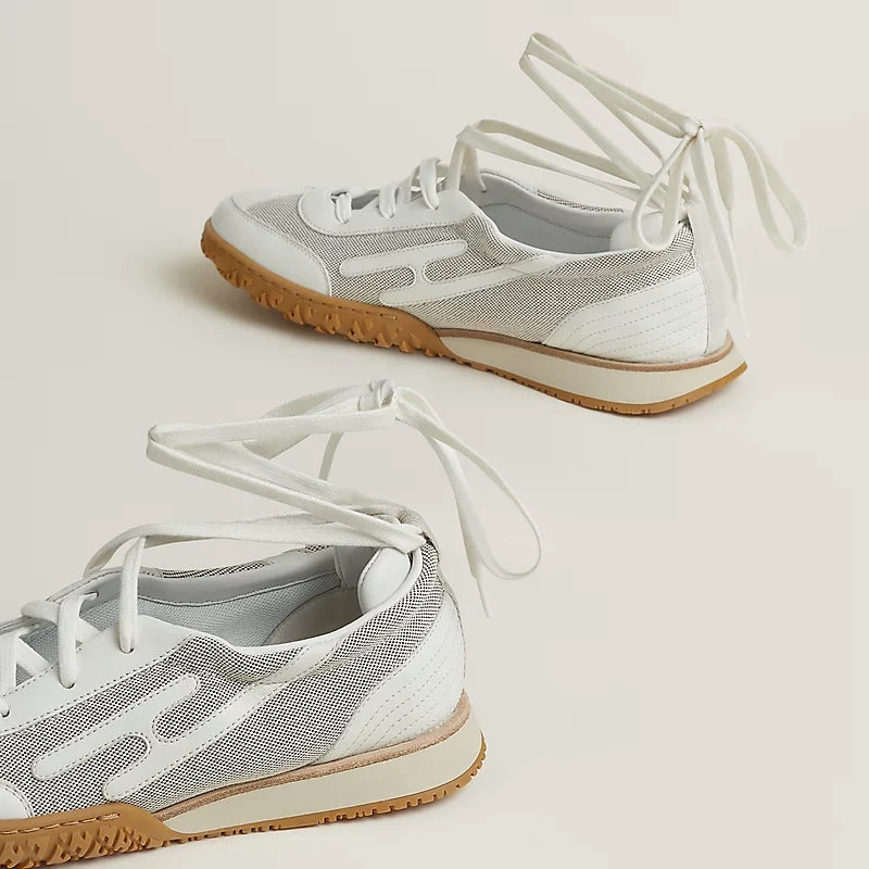 Hermès Mascot sneaker Prunoir Blanc