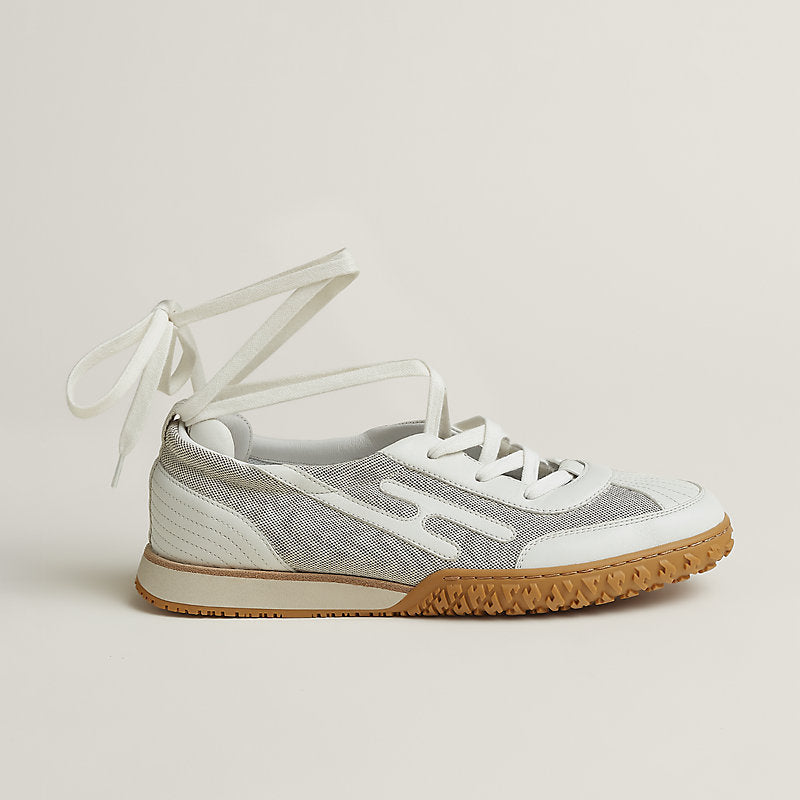 Hermès Mascot sneaker Prunoir Blanc