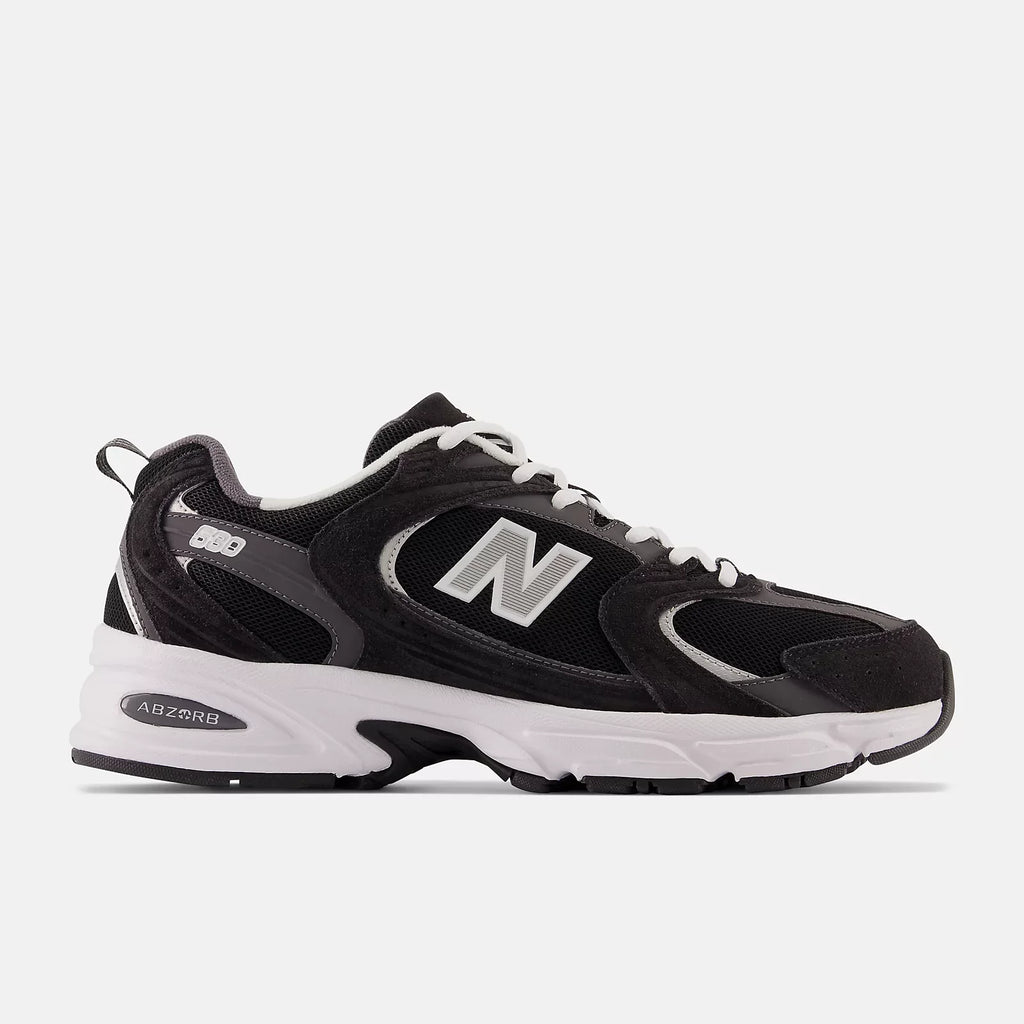 New Balance 530 BLACK with MAGNET and Silver Metallic