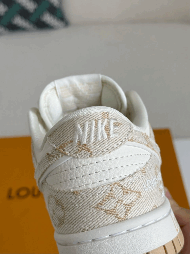 Nike Air Jordan 1 x LV Beige Monogram Edition (Dunk Low Custom)