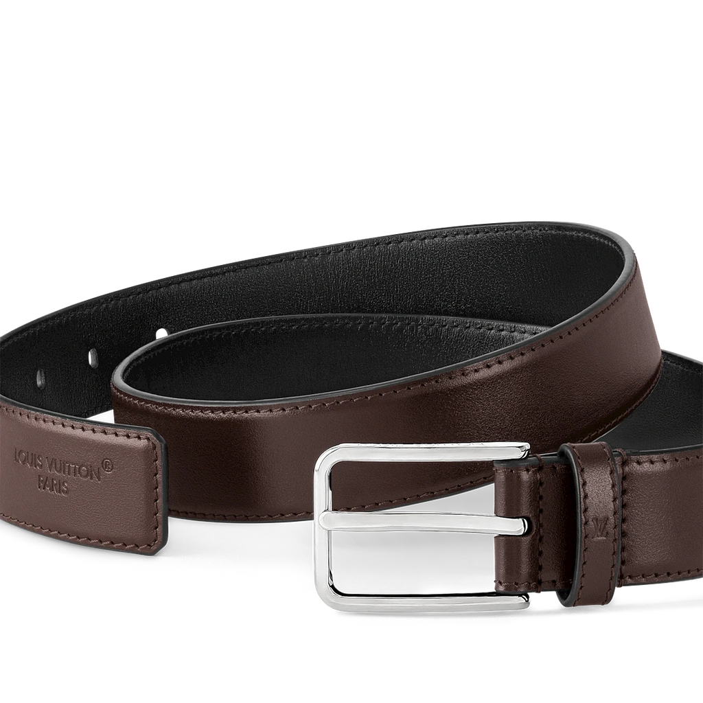 LV PONT NEUF SLIM 30mm belt Brown