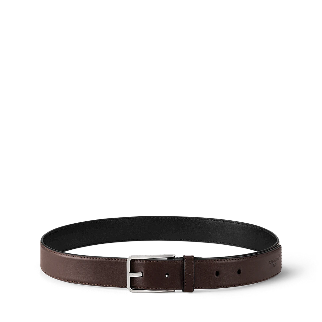 LV PONT NEUF SLIM 30mm belt Brown