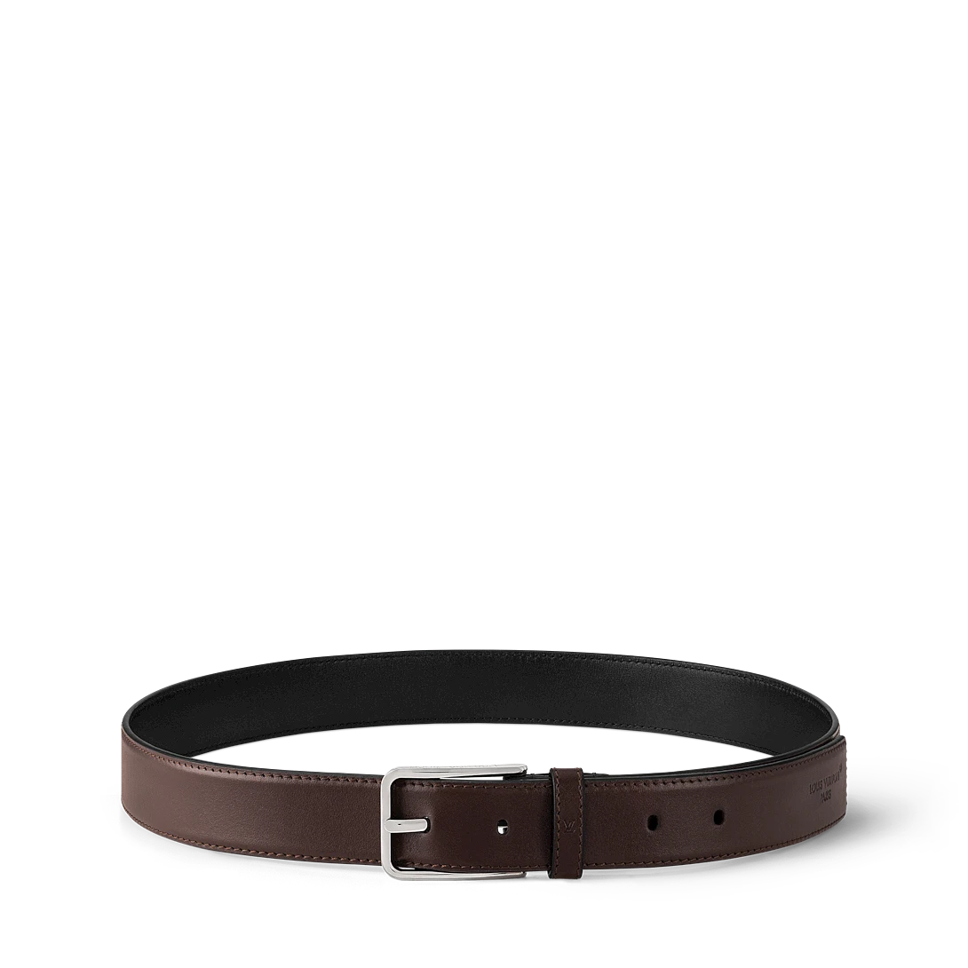 LV PONT NEUF SLIM 30mm belt Brown