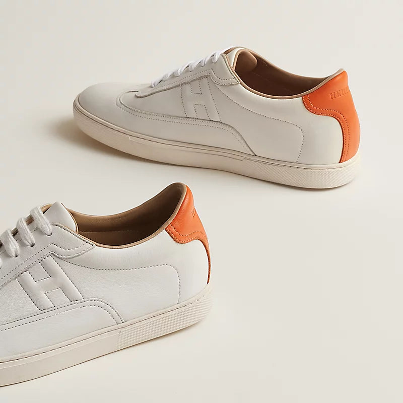 Hermès Quicker sneaker Blanc Orange