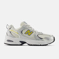 New Balance 530 SILVER METALLIC with SEA SALT and APOLLO GOLD