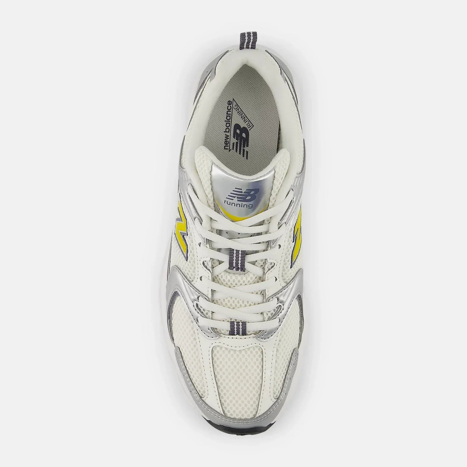 New Balance 530 SILVER METALLIC with SEA SALT and APOLLO GOLD