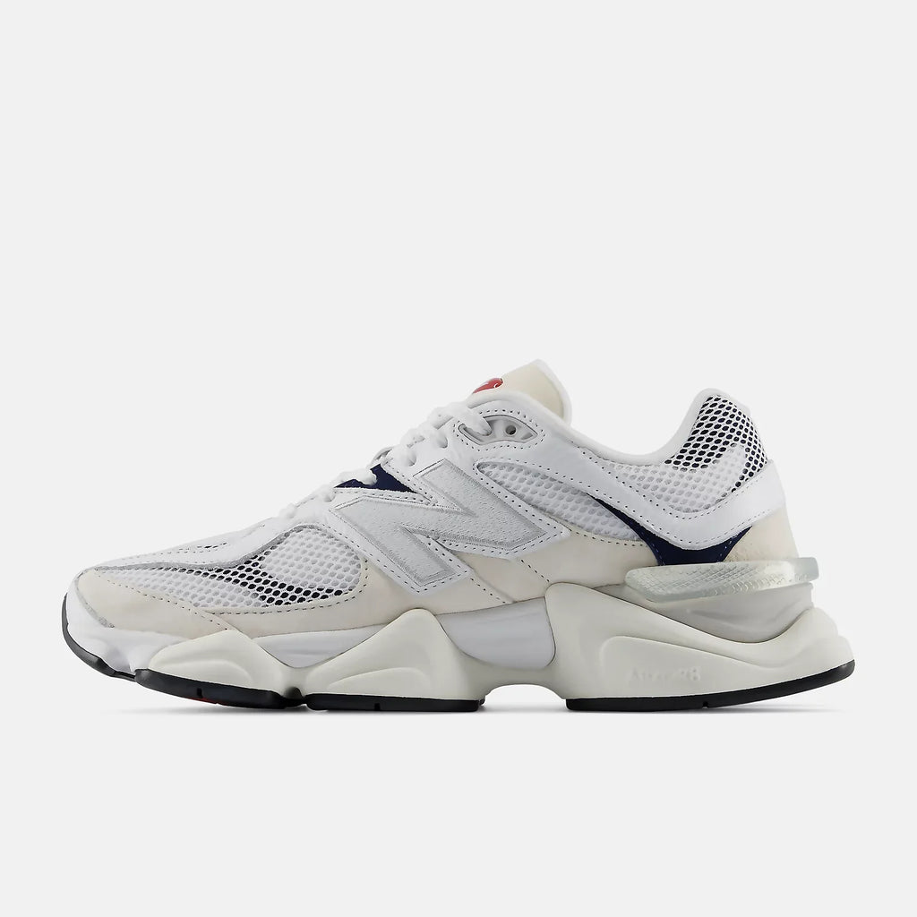 New Balance 9060 WHITE with SHADOW RED