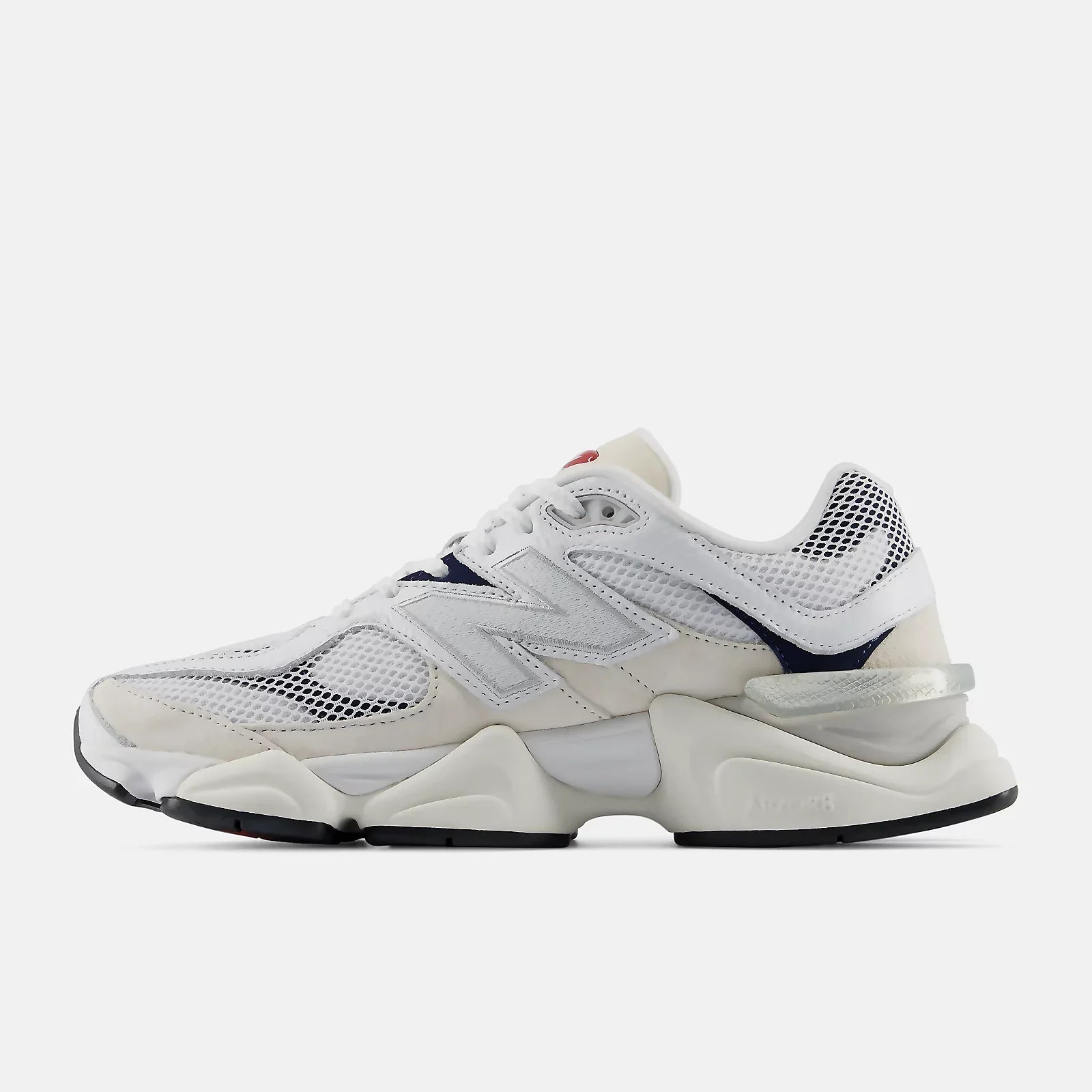 New Balance 9060 WHITE with SHADOW RED
