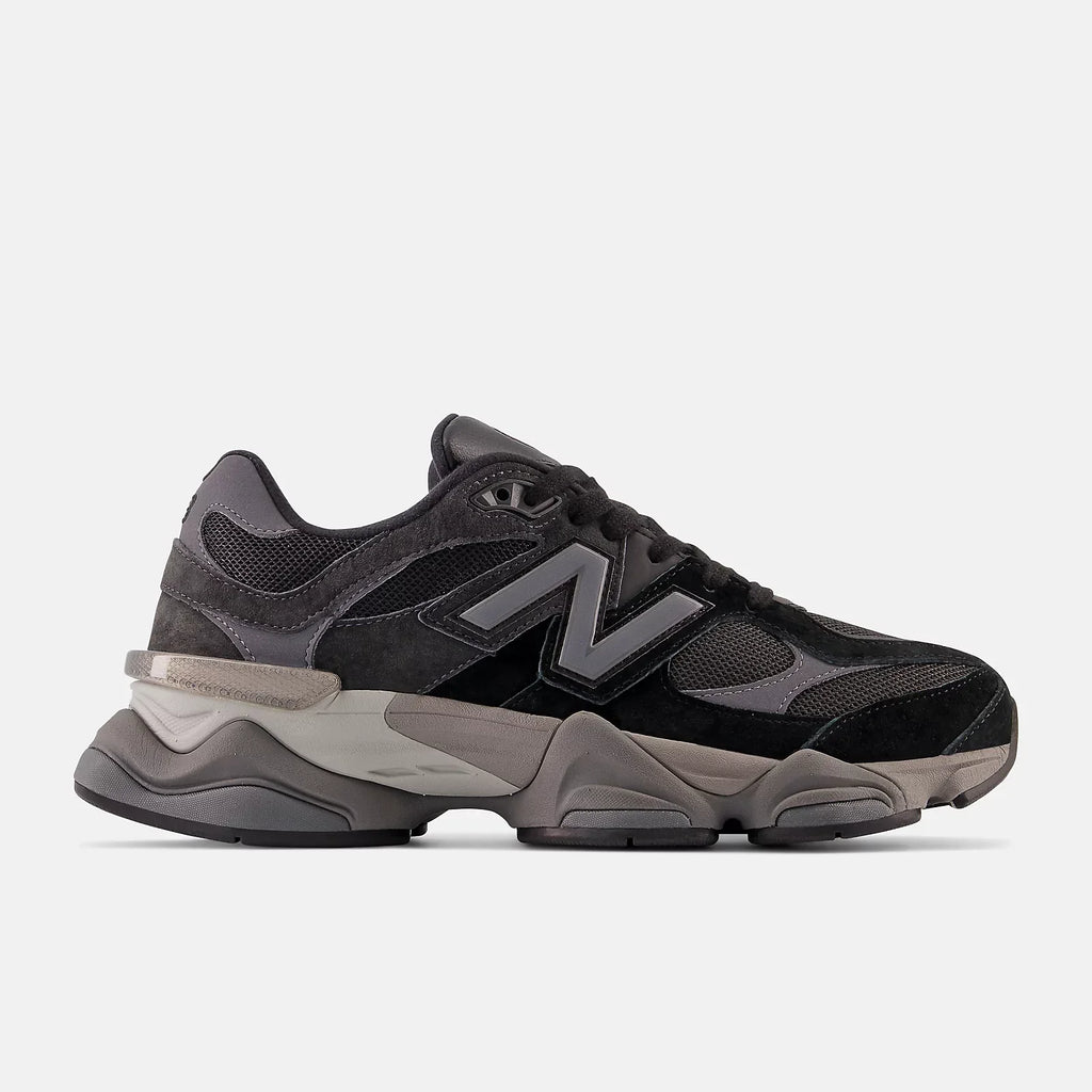 New Balance 9060 BLACK with CASTLEROCK and Rain Cloud