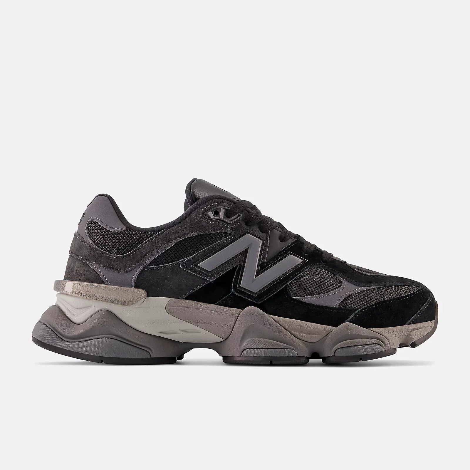 New Balance 9060 BLACK with CASTLEROCK and Rain Cloud