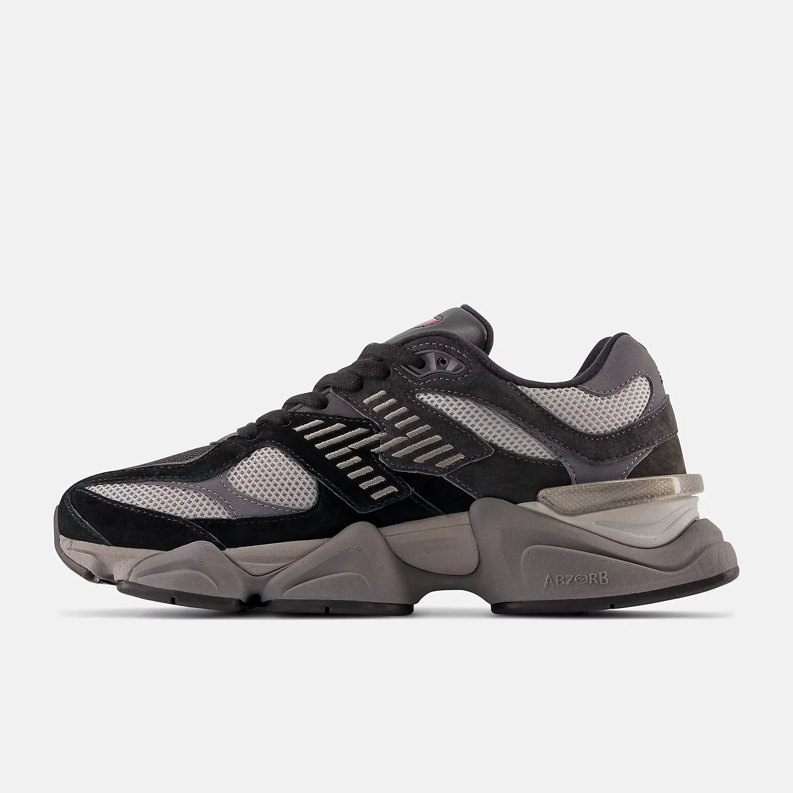 New Balance 9060 BLACK with CASTLEROCK and Rain Cloud