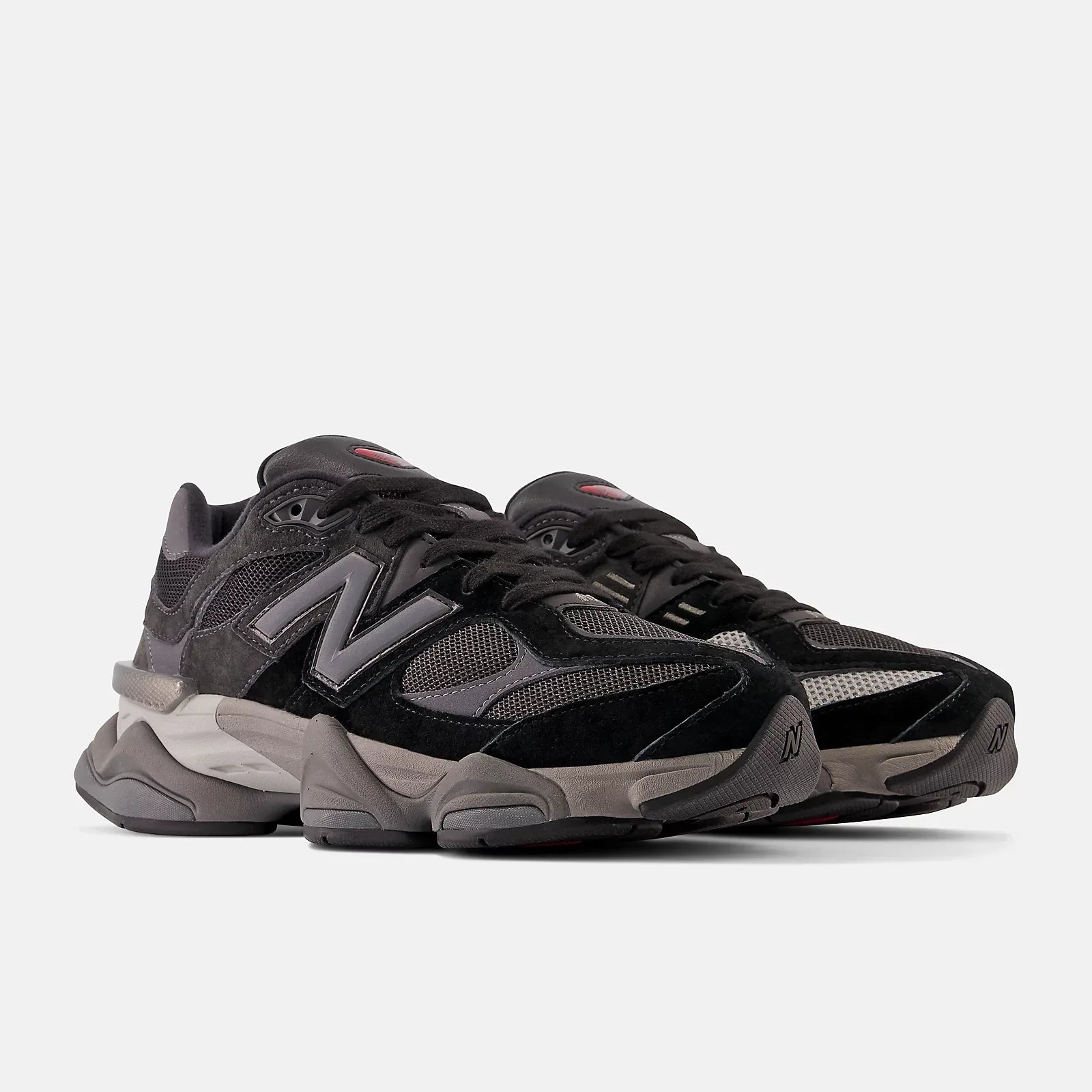 New Balance 9060 BLACK with CASTLEROCK and Rain Cloud