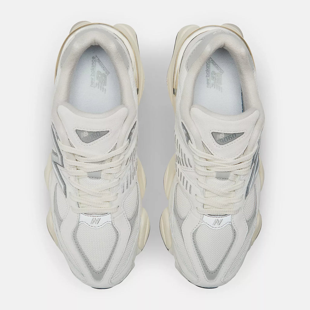New Balance 9060 SEA SALT with CONCRETE and Silver Metallic