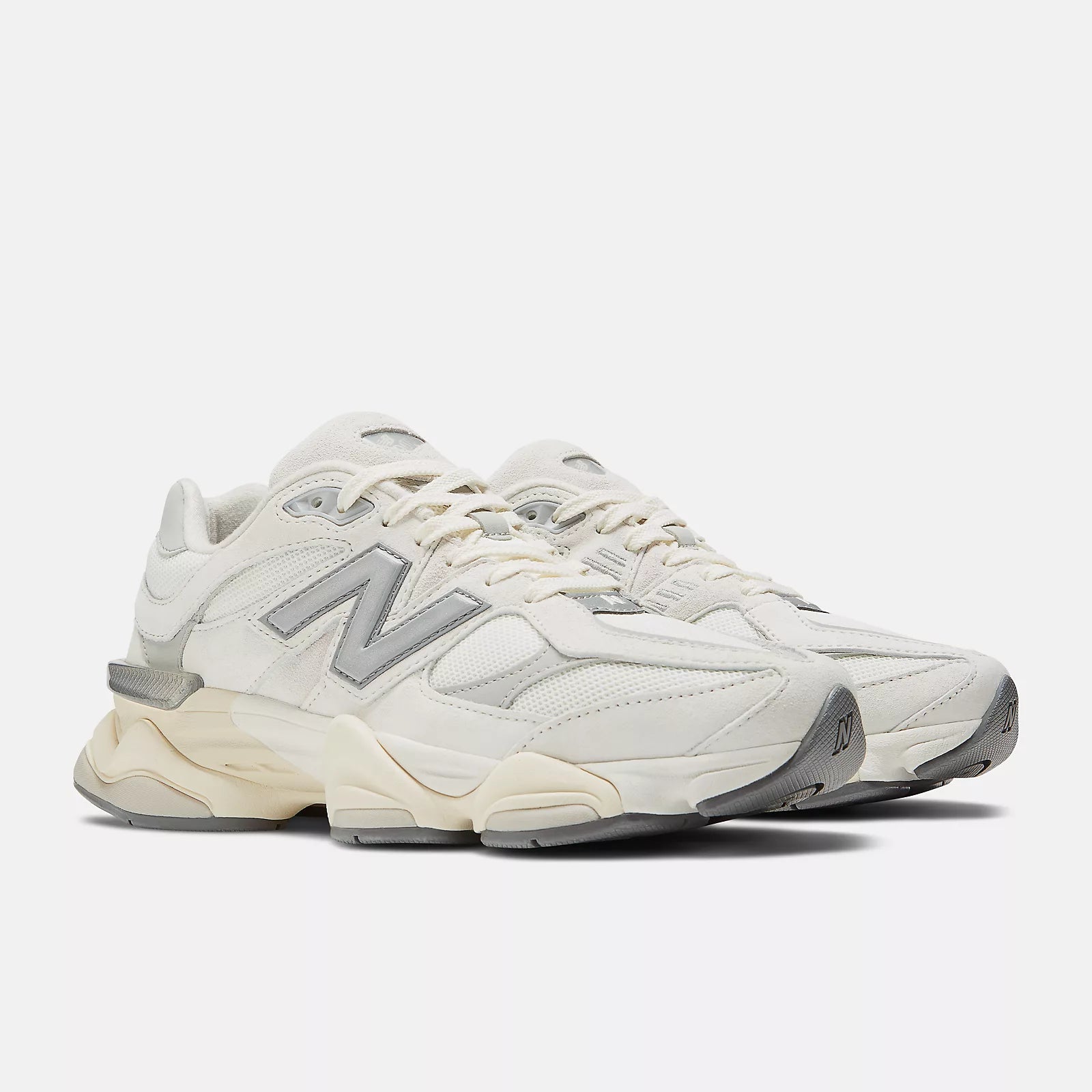 New Balance 9060 SEA SALT with CONCRETE and Silver Metallic
