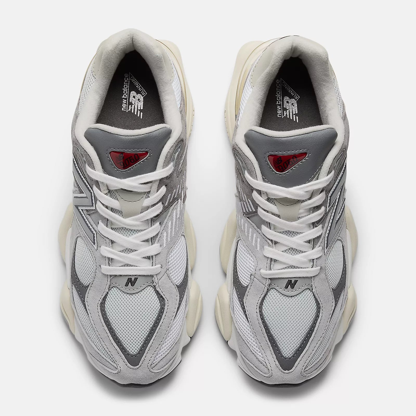 New Balance 9060 RAIN CLOUD with CASTLEROCK and White